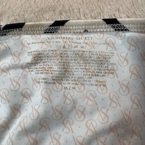 Victoria Secret One Shoulder Brazilian Zebra Print Bikini Set - Size M - Picture 8 of 8